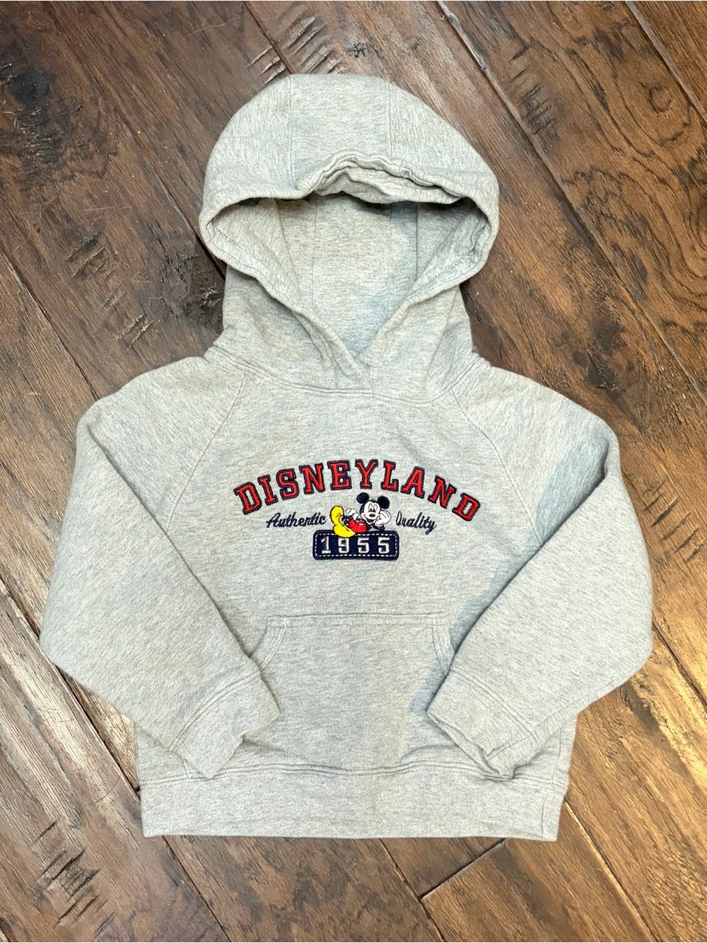 Disneyland Resort Mickey Mouse 1955 Gray Pullover Hoodie XS Disney Parks